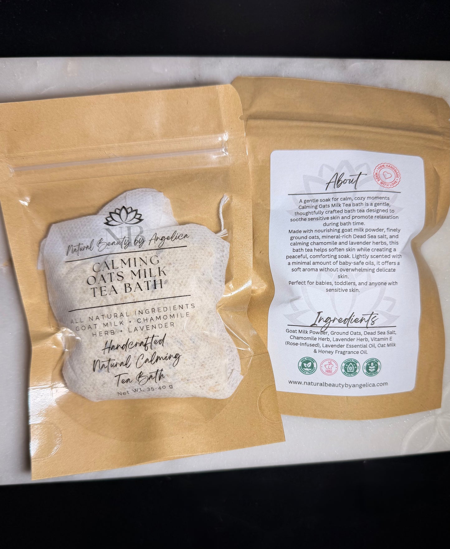 Calming Oats Milk Tea Bath